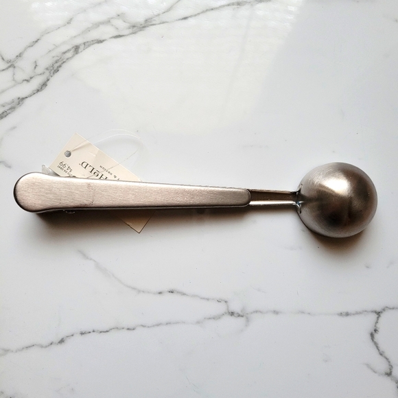 NWT Threshold Coffee Scoop and Clip Silver - Picture 3 of 5